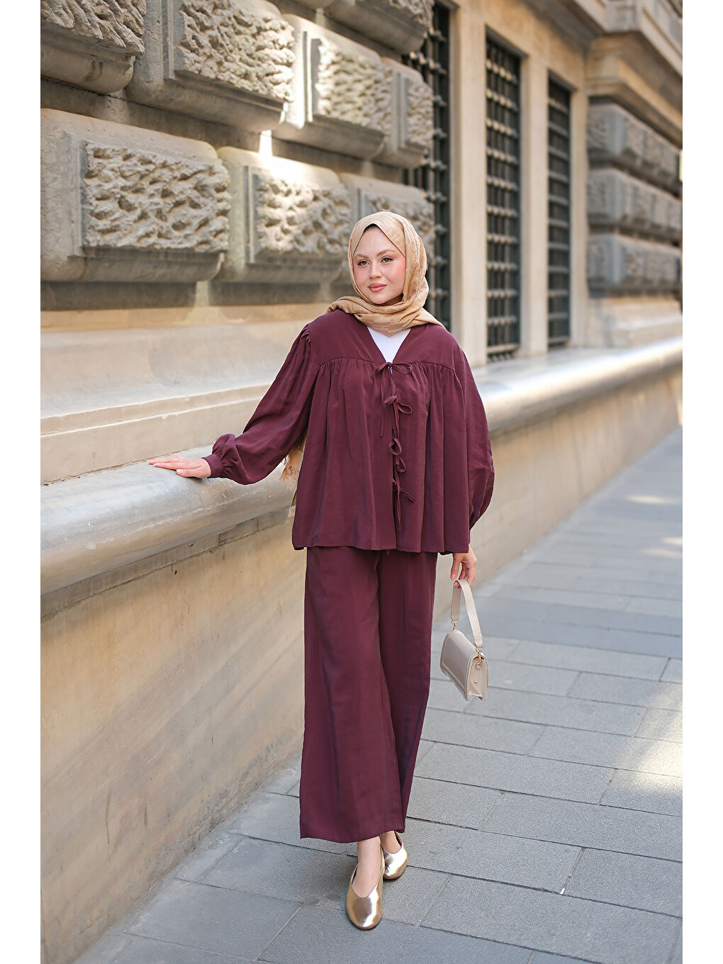 Kadın Önden Bağlamalı Cupra Takım Bordo-2