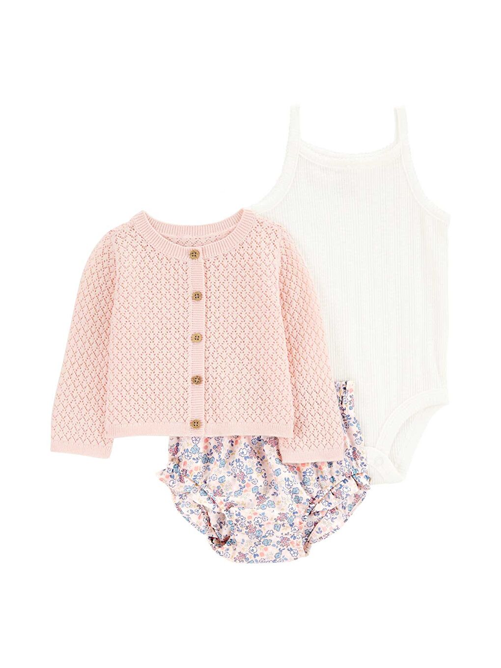 Pembe Kız Bebek Alt Üst Set