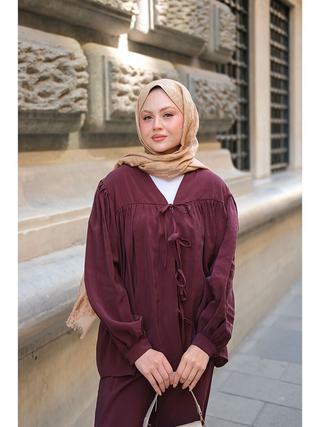 Kadın Önden Bağlamalı Cupra Takım Bordo-4