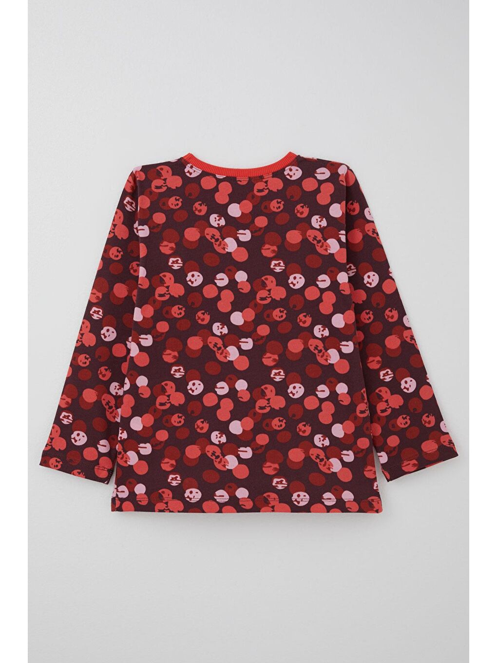 Kız Çocuk Pijama Takımı Neşeli Benekler Desenli Mürdüm (4-8 Yaş)-3