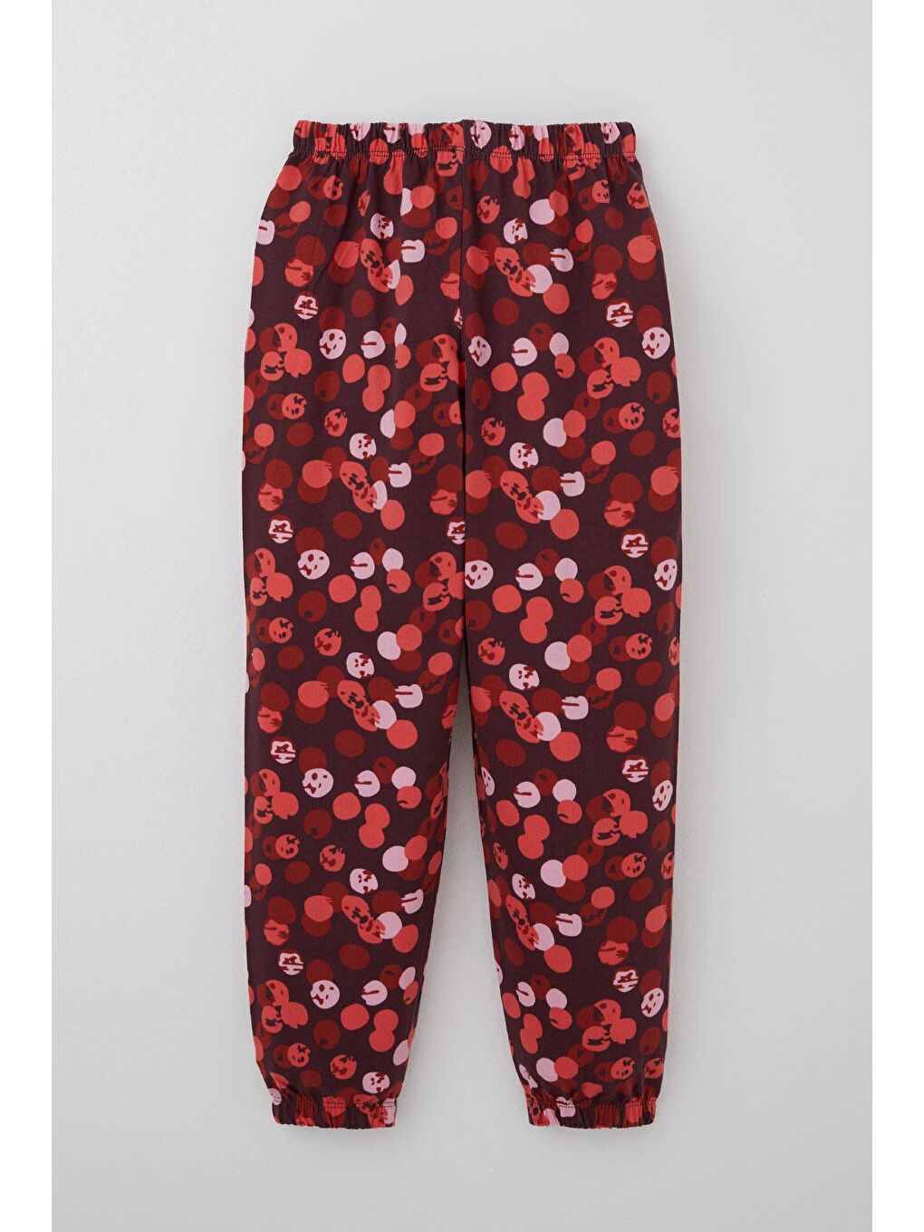 Kız Çocuk Pijama Takımı Neşeli Benekler Desenli Mürdüm (4-8 Yaş)-4