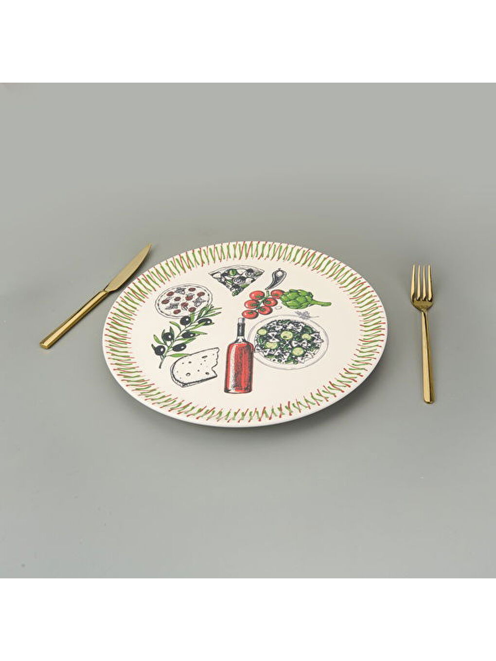 Karışık Kitchen The Best Pizza Tabağı - Renkli - 31 cm-4