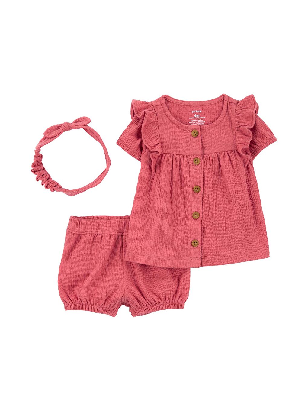 Kırmızı Kız Bebek Alt Üst Set