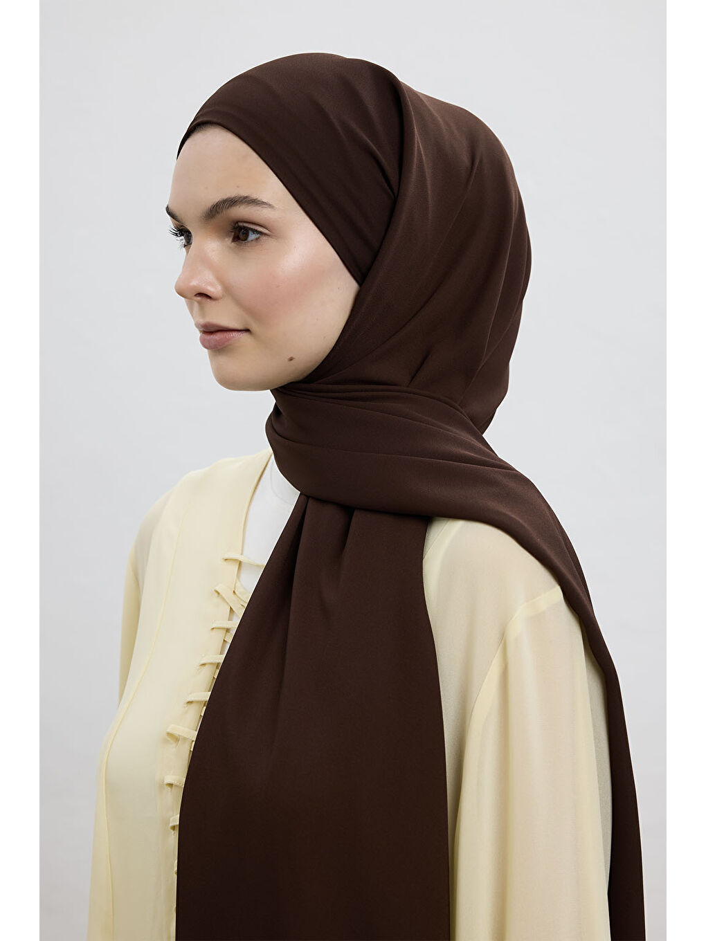 Kahverengi Comfort Luxe Şal Acı Kahve-4