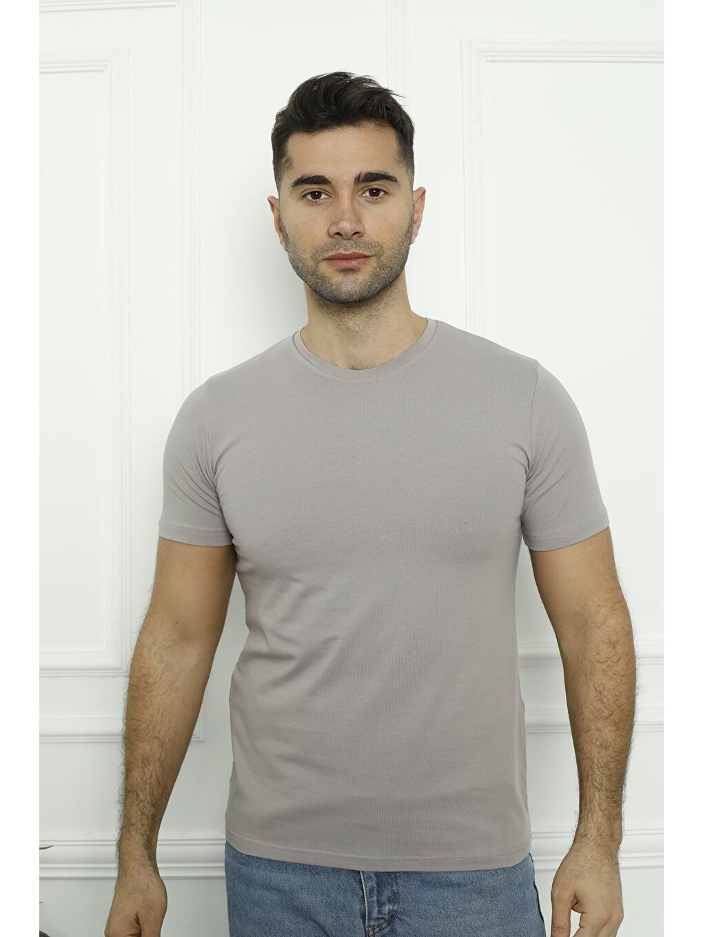 Tom John Karışık Erkek T-Shirt Standart Kalıp Basic Relaxed Bisiklet Yaka 5 Li Paket - 2