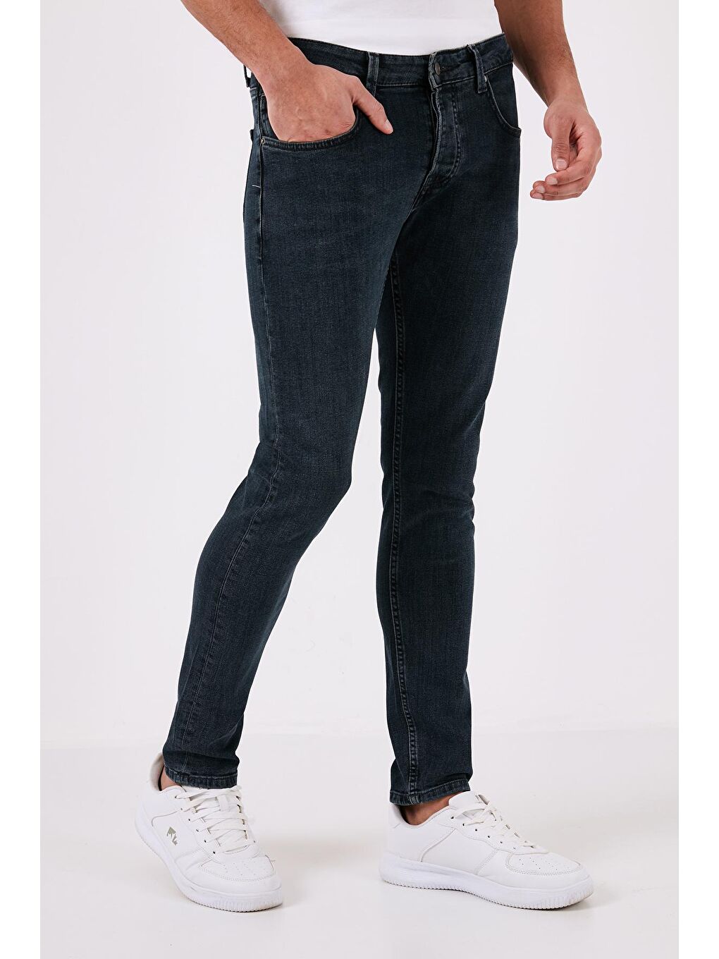 Buratti Mavi Pamuklu Normal Bel Slim Fit Dar Paça Jeans 1130J75NAPOLI - 1