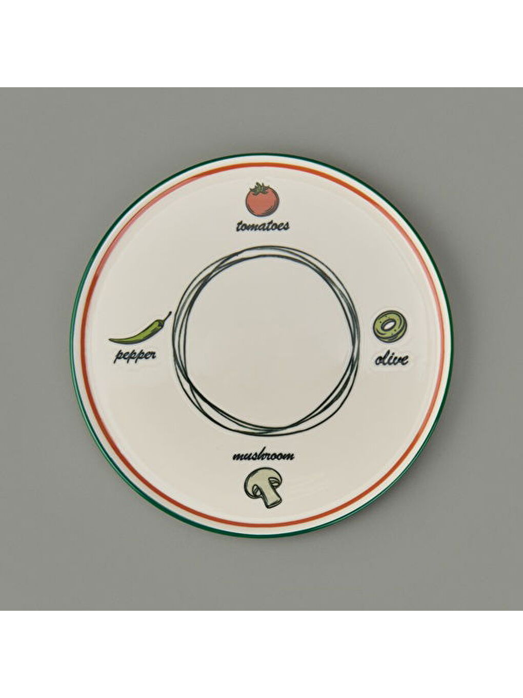 Karışık Kitchen Gourmet Classic Pizza Tabağı - Renkli - 30 cm-1