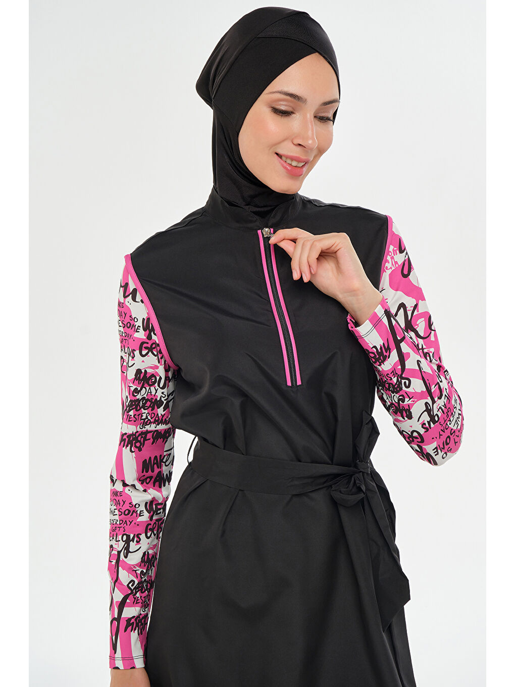 Tam Kapalı Tesettür Mayo 2307 Siyah-2