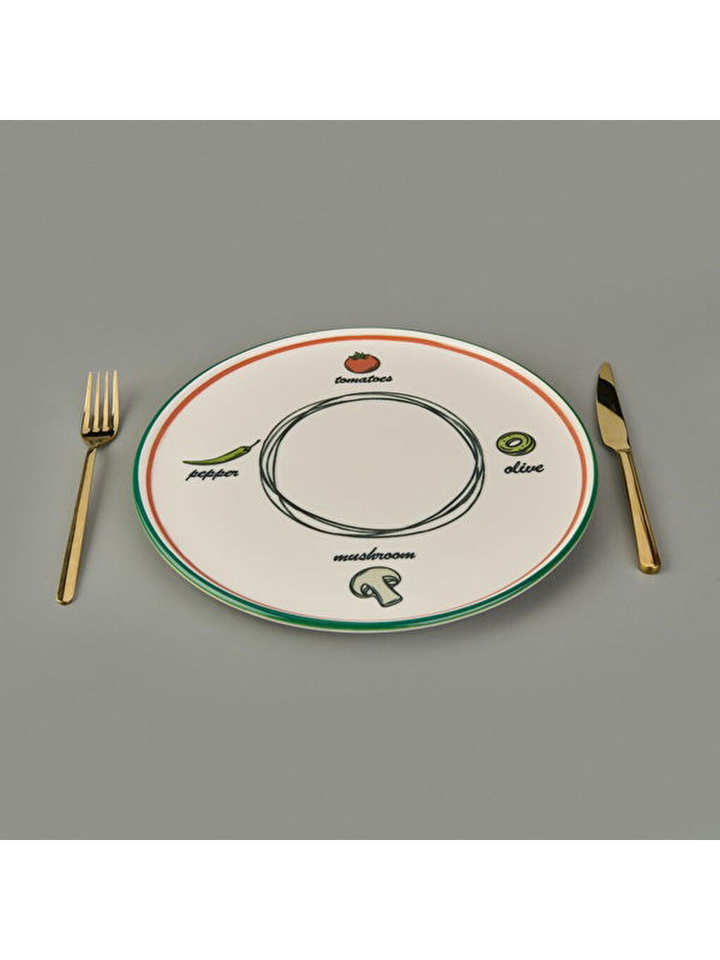 Karışık Kitchen Gourmet Classic Pizza Tabağı - Renkli - 30 cm-3