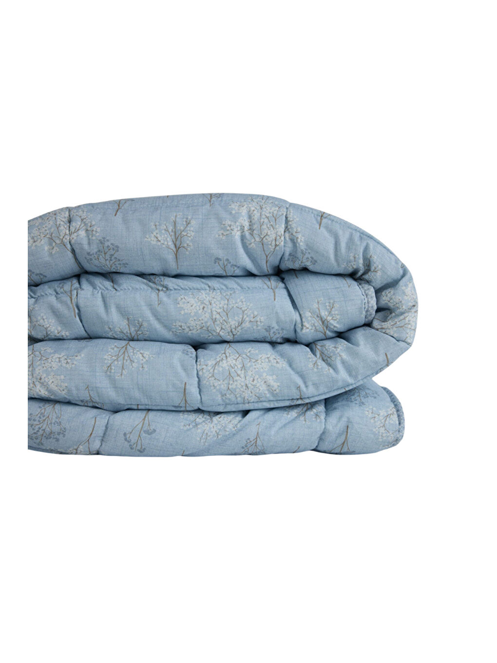 Kullanımı Kolay Tek Kişilik Yorgan 155x215 cm Mavi - Dormio Bloom Serisi-3
