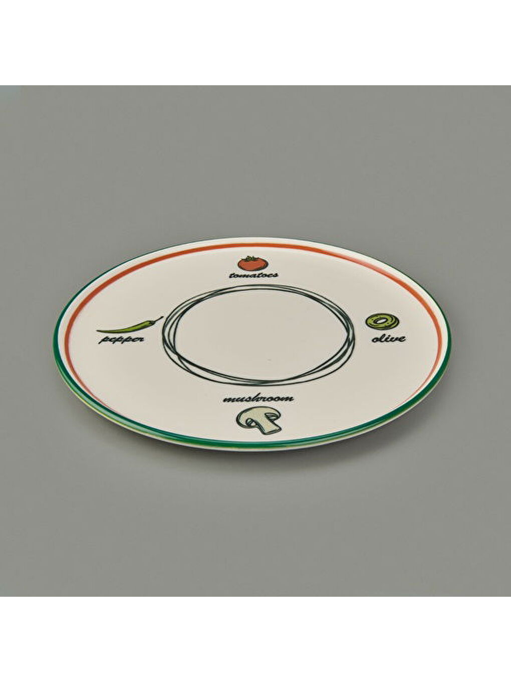 Karışık Kitchen Gourmet Classic Pizza Tabağı - Renkli - 30 cm-4