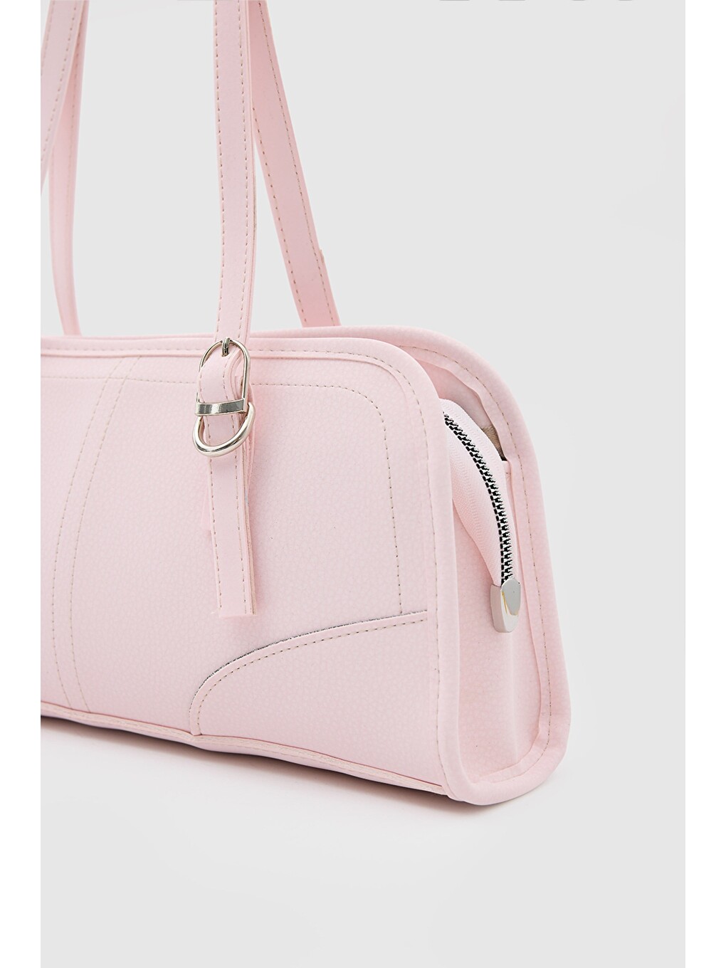 Vanity Baget Çanta Pudra Pembe-4