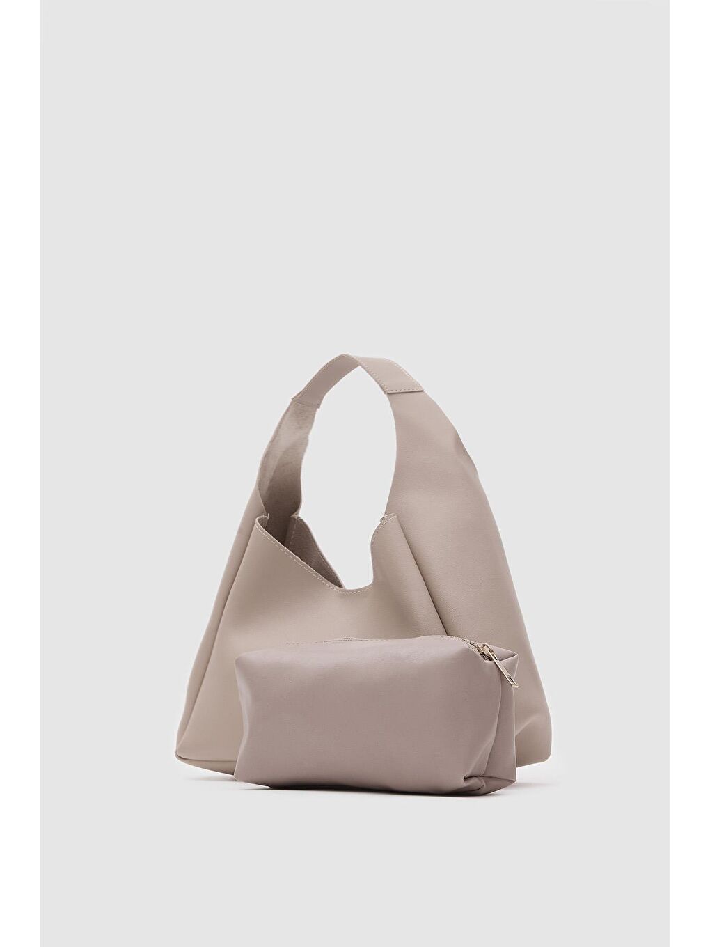 Mono Yavrulu Omuz Çantası Bej-2