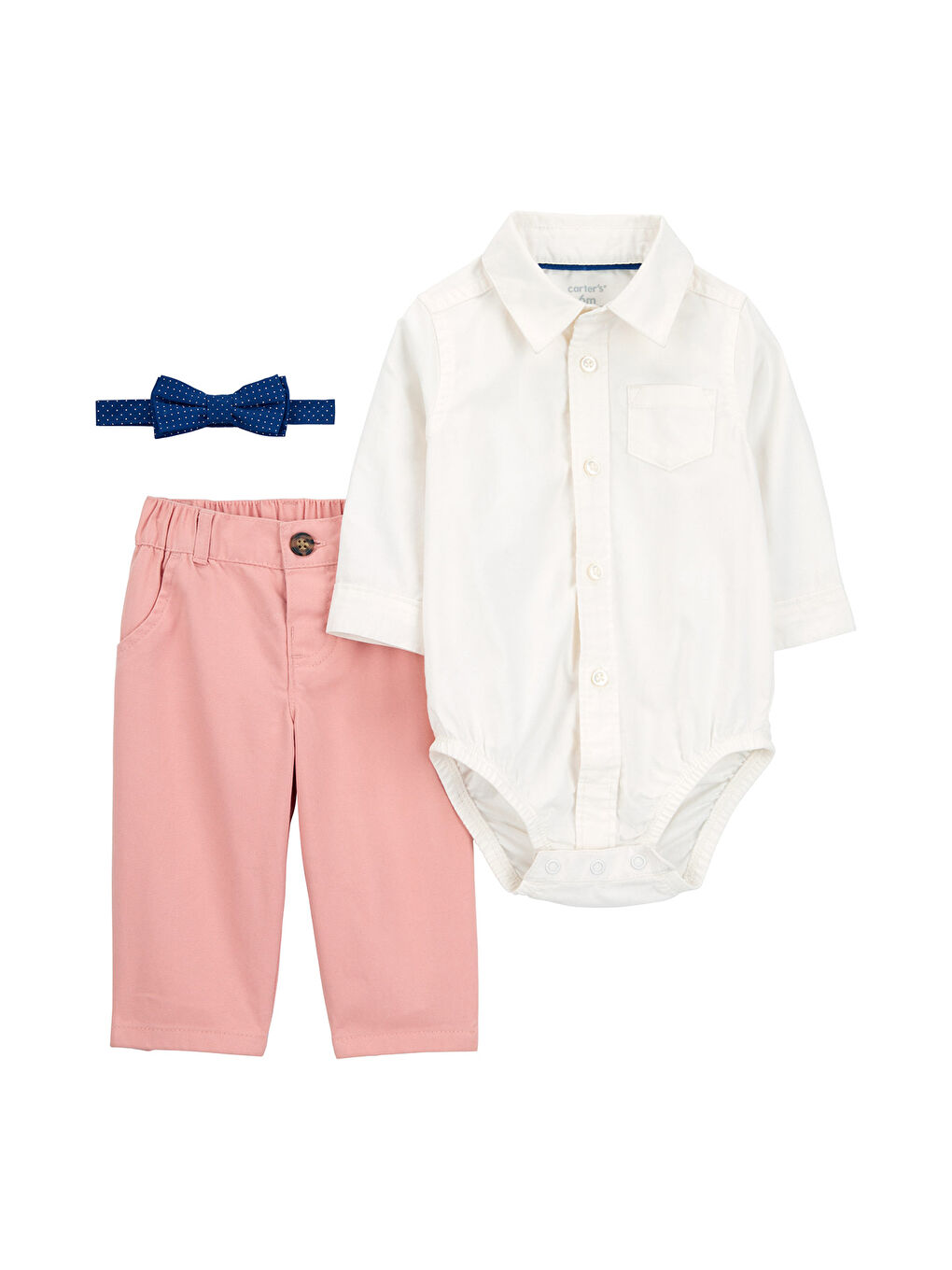 Carter's Ekru Erkek Bebek Body Pantolon Set 3'lü Paket
