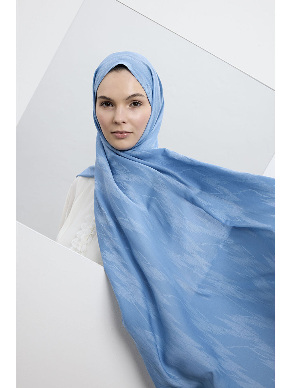 Pamuk Line Şal Soft Mavi-2