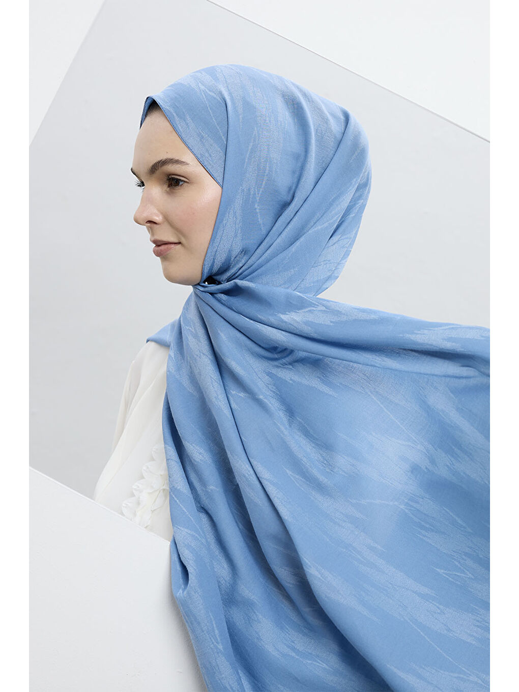 Pamuk Line Şal Soft Mavi-6