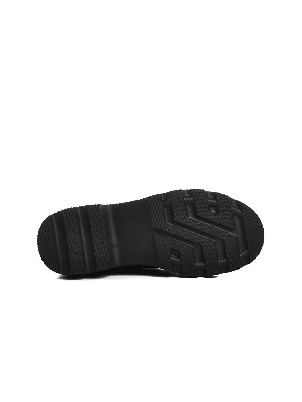 Siyah Hakiki Deri Kadın Casual Ayakkabı 2402-1 Z-4