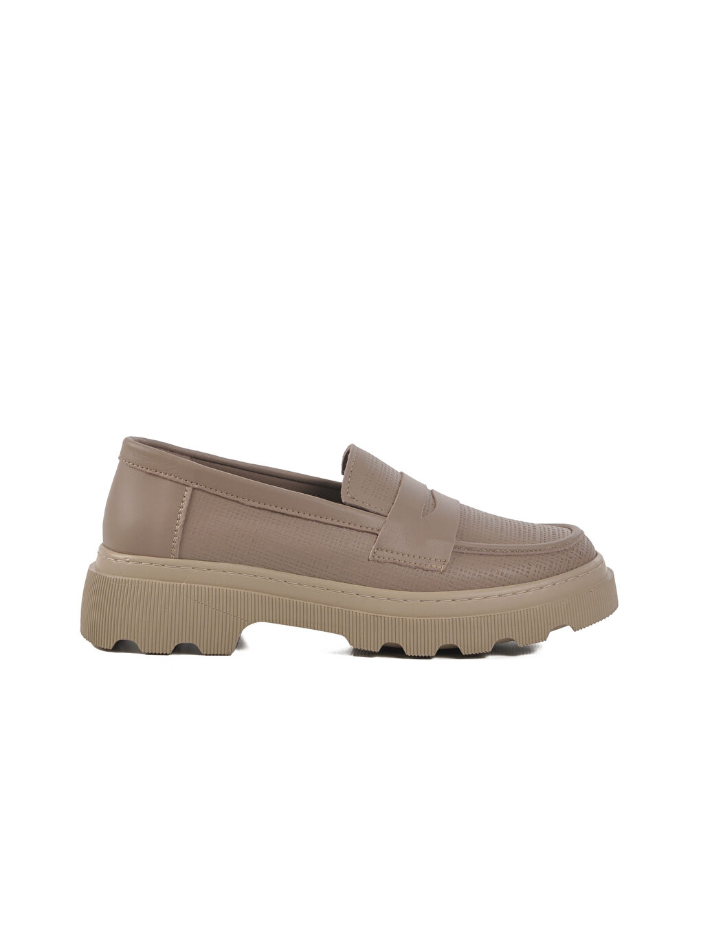 Bej Vizon Hakiki Deri Kadın Casual Ayakkabı 2402-1 Z