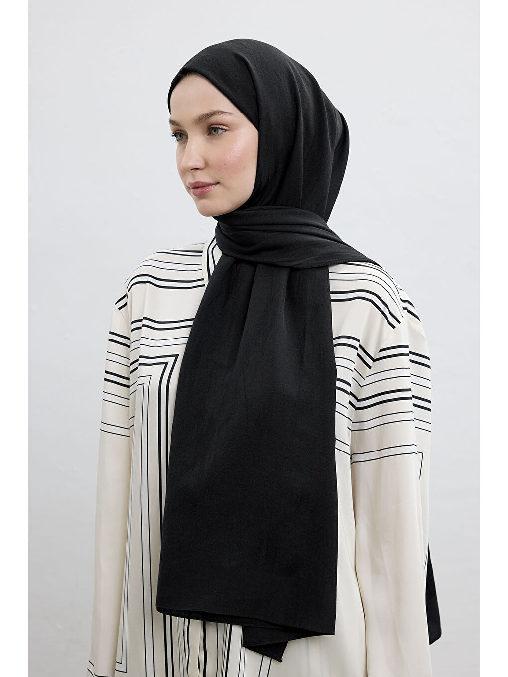 Pamuk Line Şal Siyah