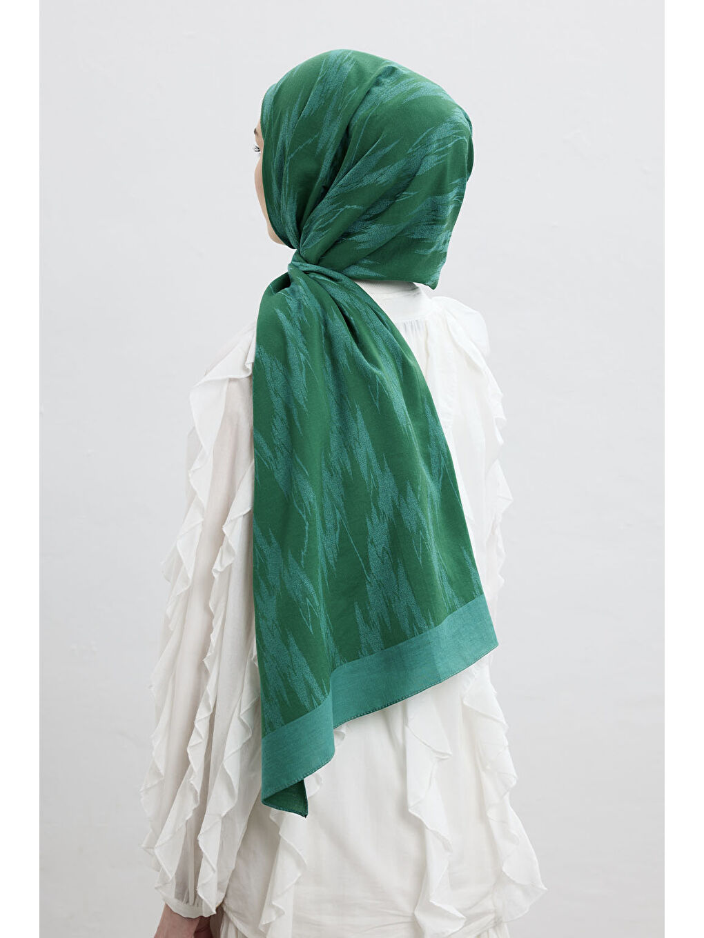 Pamuk Line Şal Zümrüt Yeşili-2