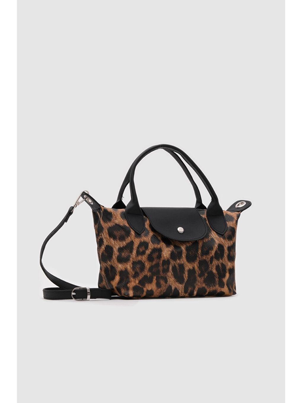 Karışık Tiger Small Omuz Çantası Leopar Desen-1