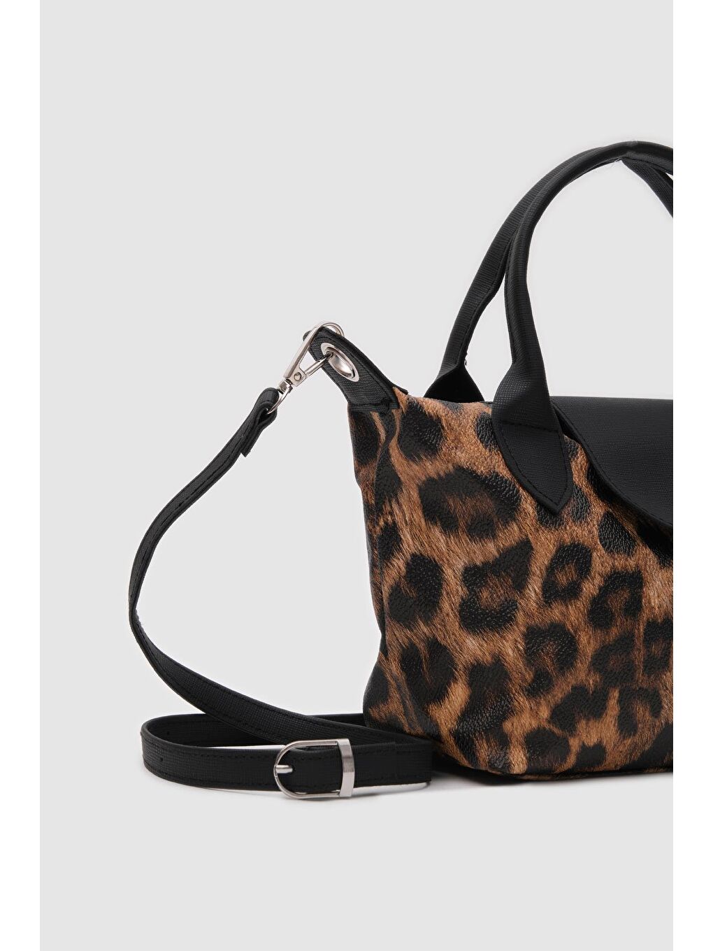 Karışık Tiger Small Omuz Çantası Leopar Desen-2