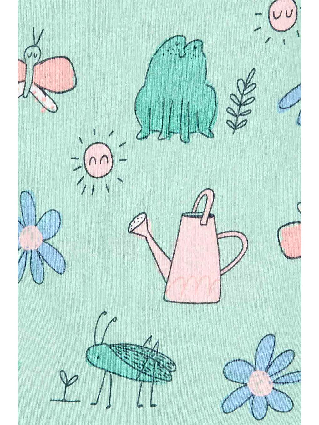 Karışık Kız Bebek Pijama Set 4'lü Paket-2