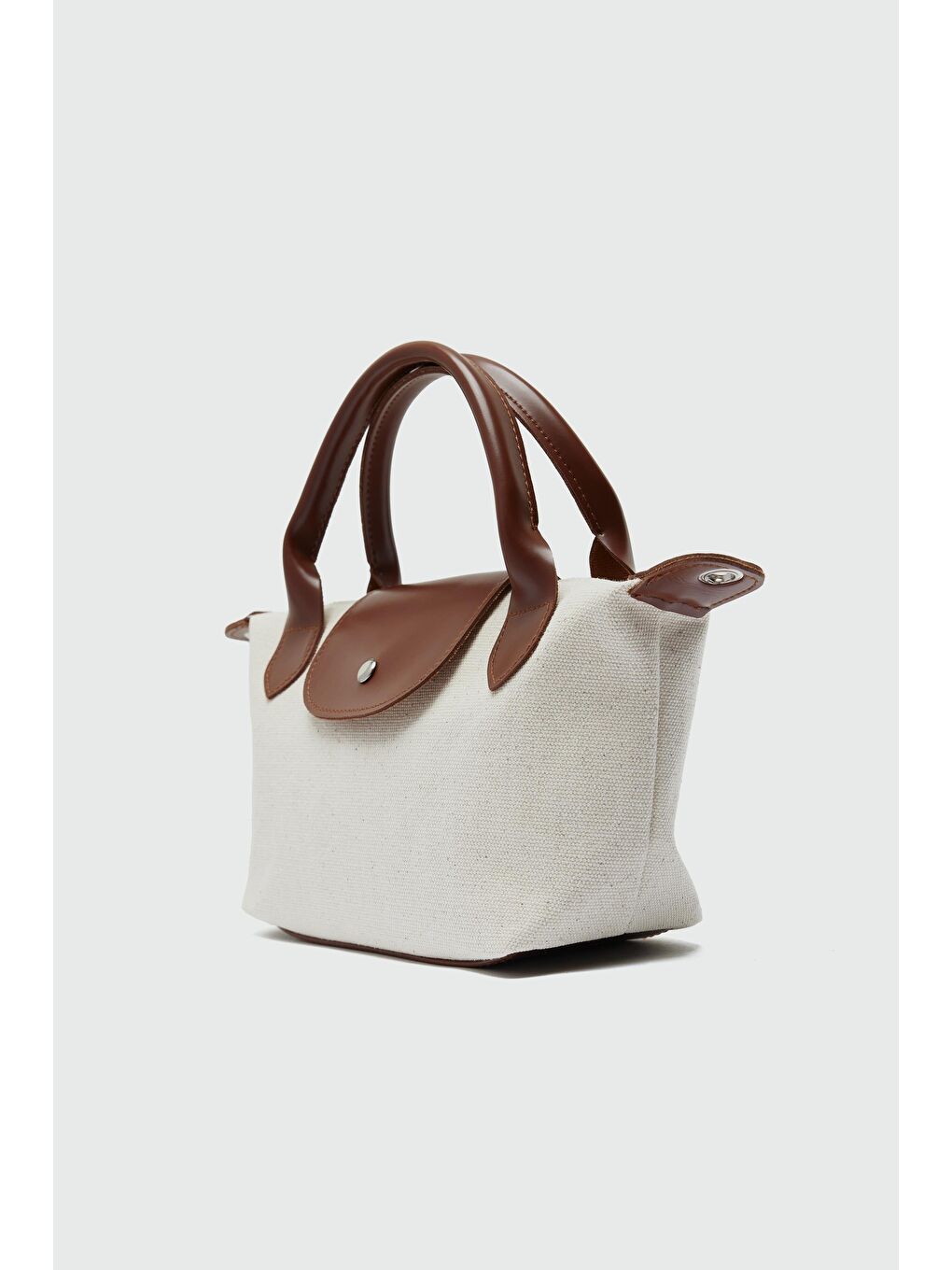 Kahverengi Tiger Kanvas Small Omuz Çantası-1