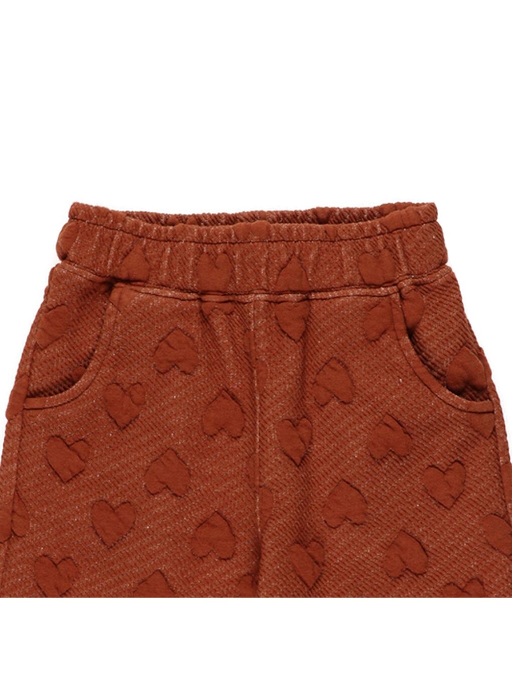 Kahverengi Kız Çocuk Beli Lastikli Eşofman Altı-2