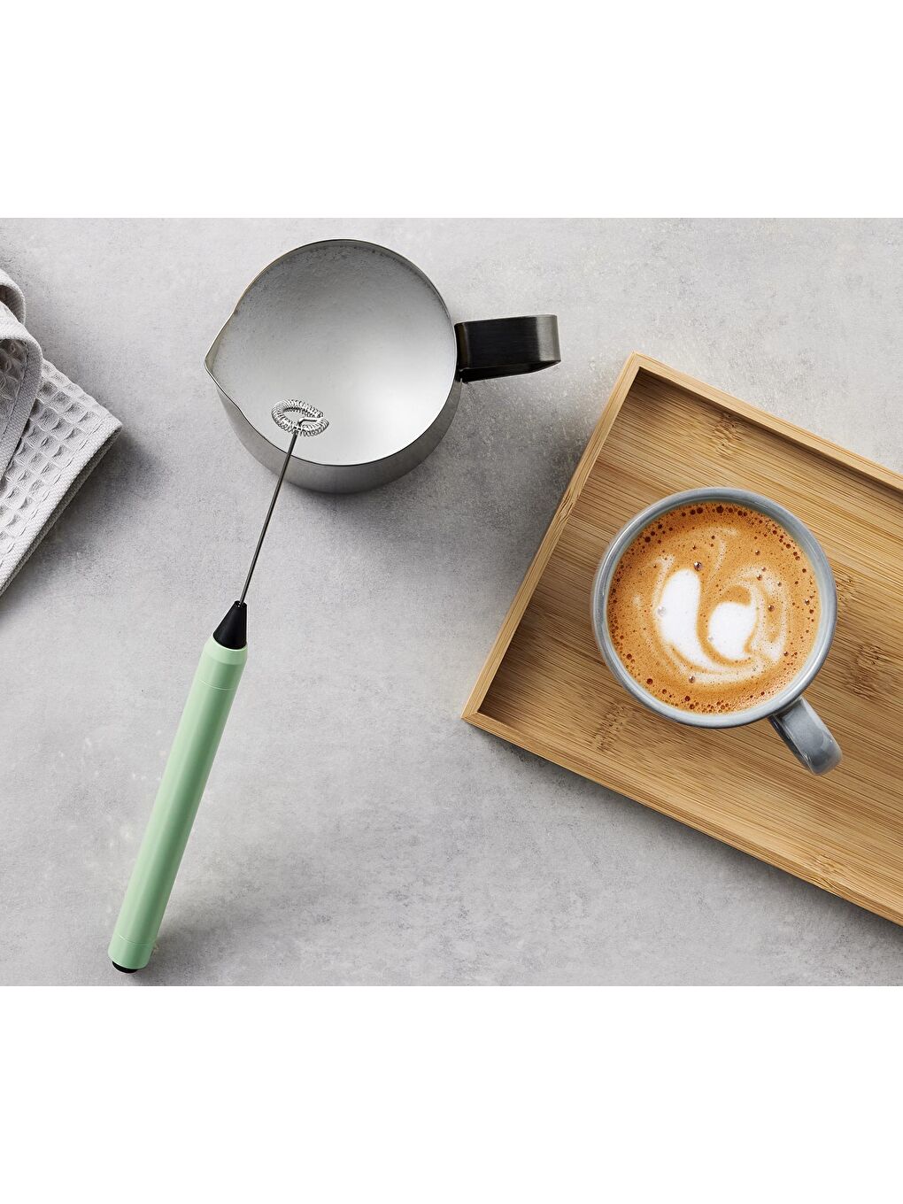 Yeşil Süt Köpürtücü Adaçayı Rengi-1