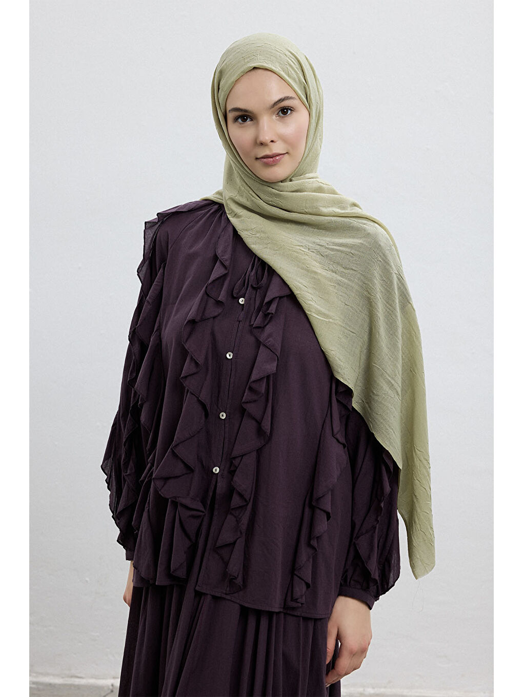 Bambu Şal Soft Yeşil