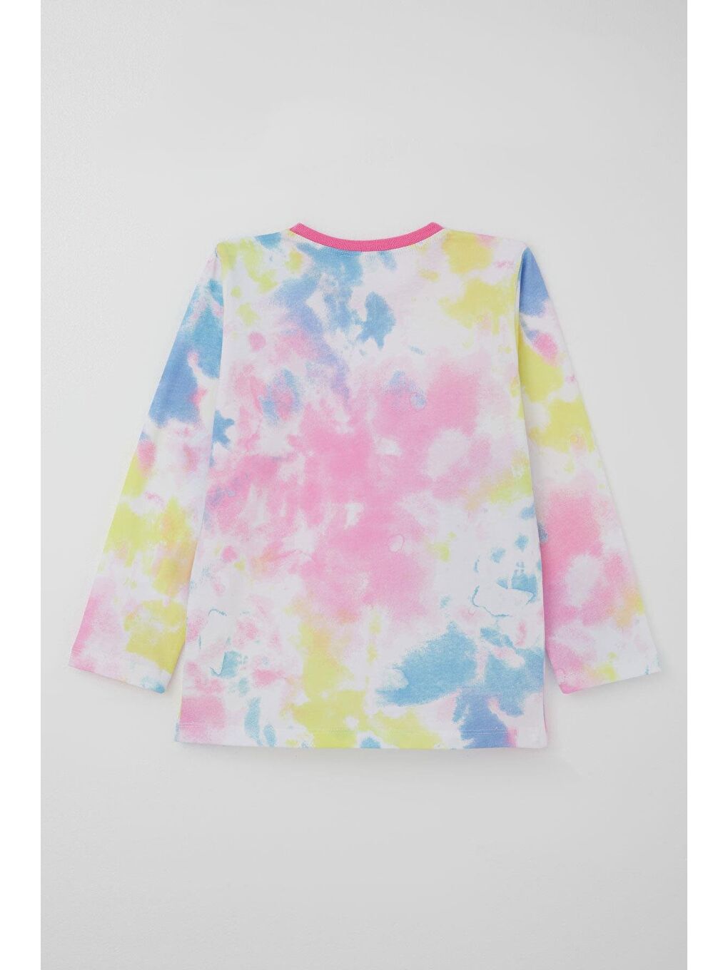 Kız Çocuk Pijama Takımı Batik Desenli Karışık Renk (4-8 Yaş)-3