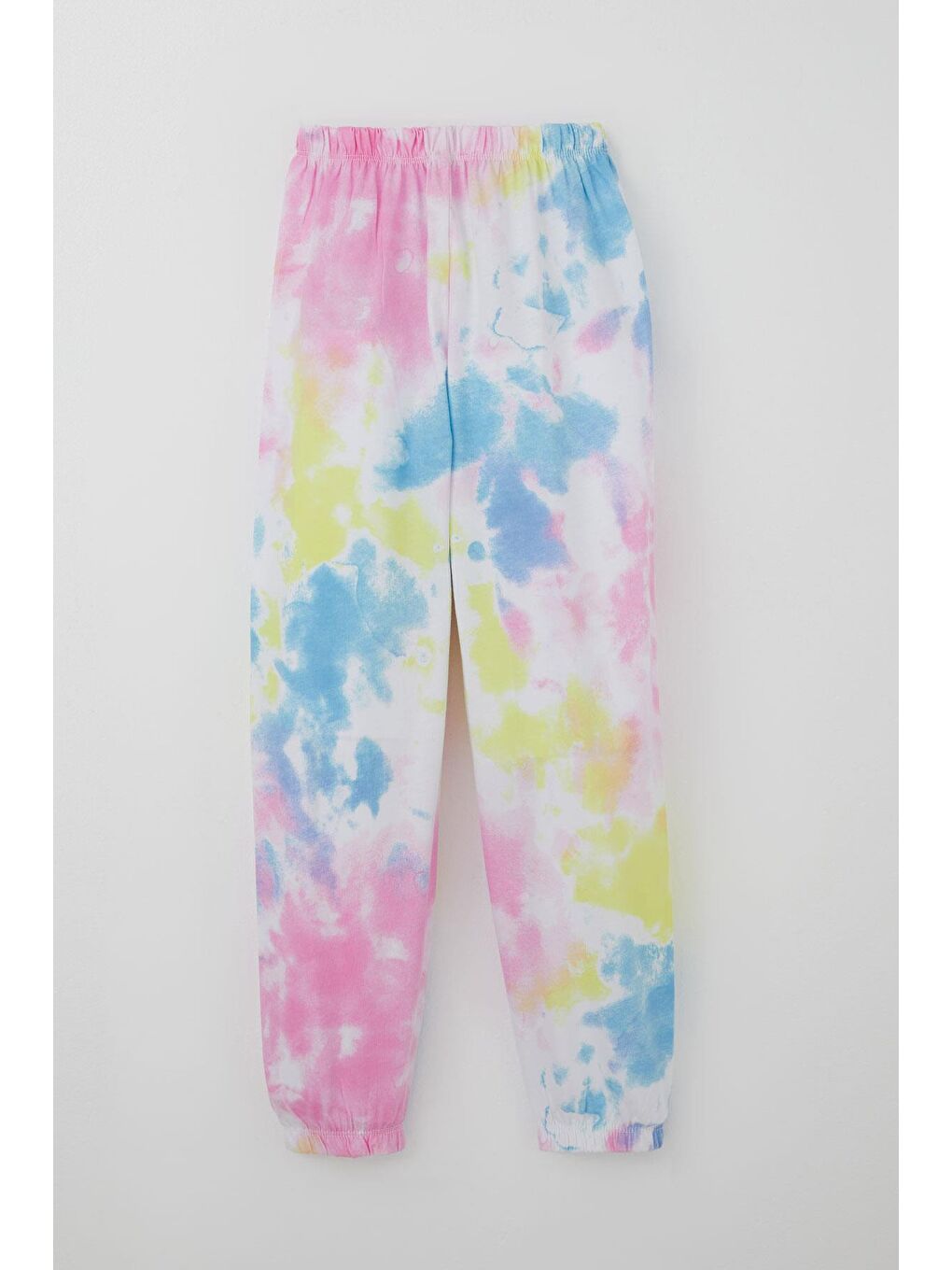 Kız Çocuk Pijama Takımı Batik Desenli Karışık Renk (4-8 Yaş)-4