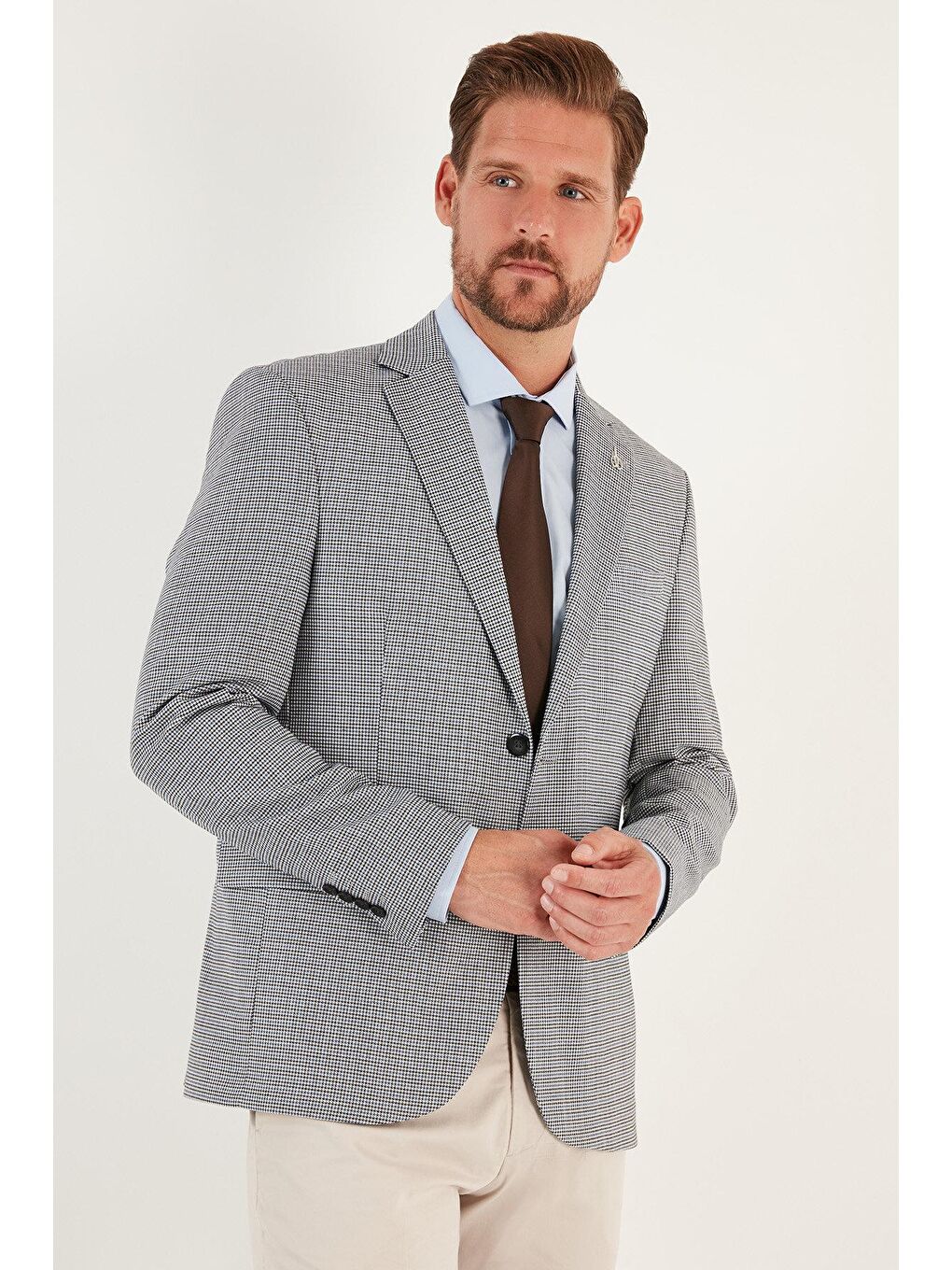 Buratti Siyah 6 Drop Çift Yırtmaçlı Klasik Blazer Comfort Fit Ceket 216MARTİNELLİ - 2