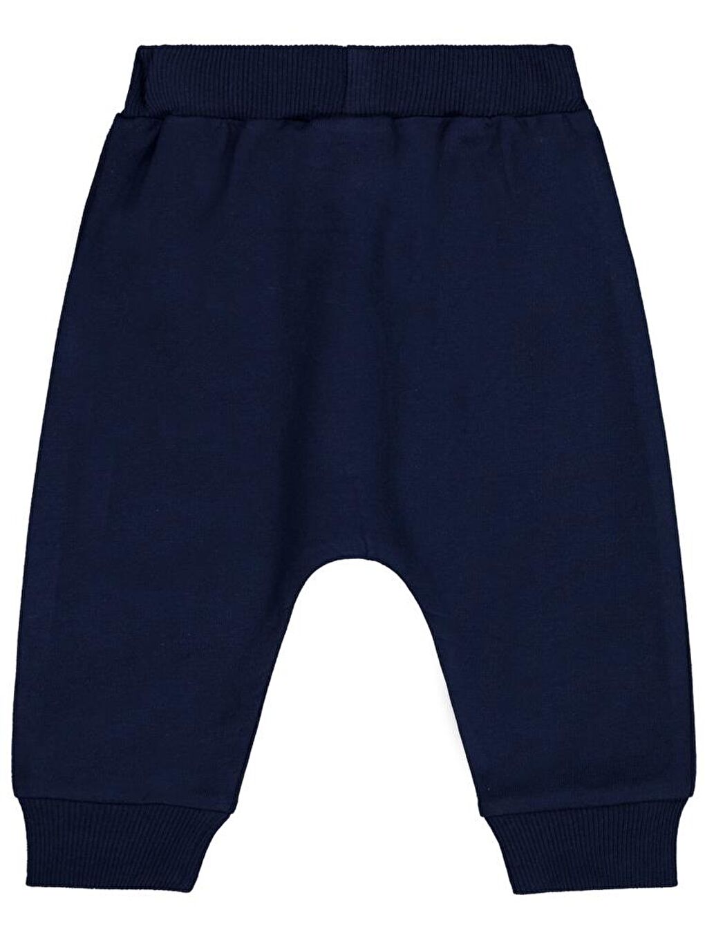 Lacivert Baby Logo Ve M Nakışlı 6-18 Ay Tek Alt Bebe-1