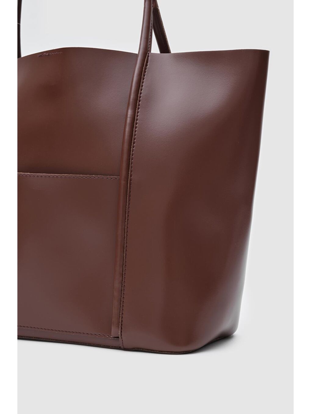 Kahverengi Pax Big Size Omuz Çantası Fındık Kabuğu-2