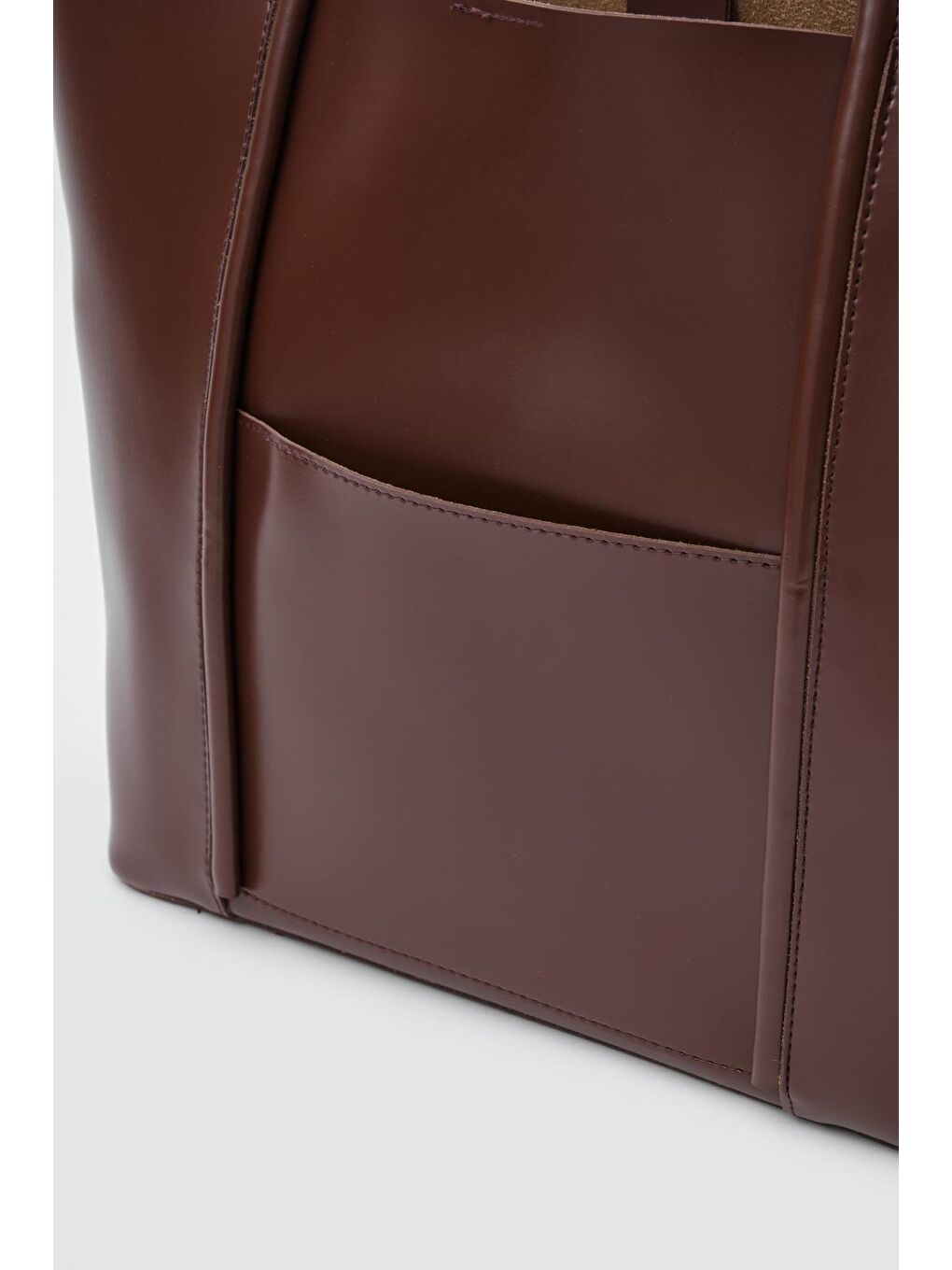 Kahverengi Pax Big Size Omuz Çantası Fındık Kabuğu-3