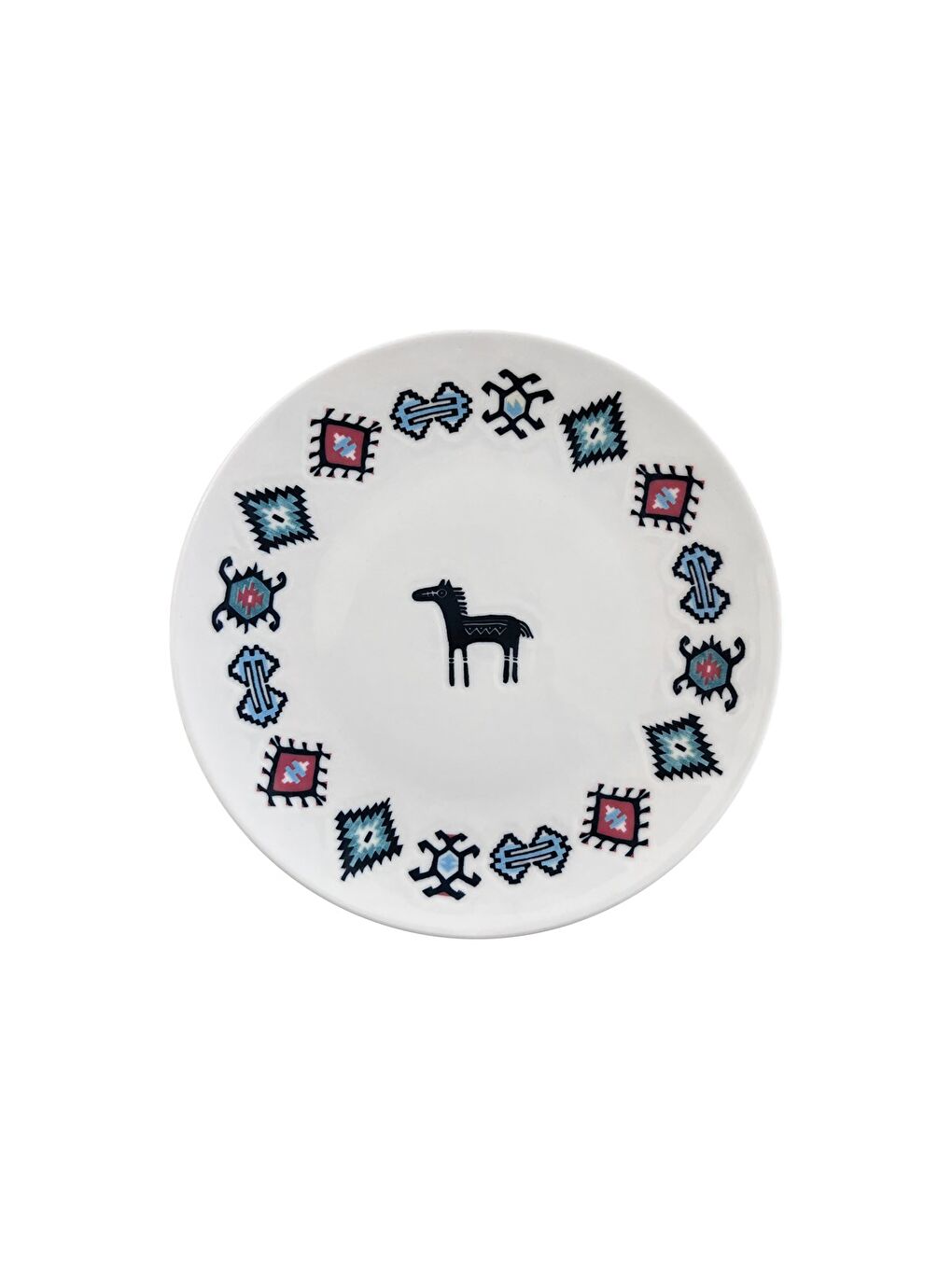 Karışık Porselen Hitit Servis Tabağı Takımı 26cm 6 Parça TVL6SRVPRS1241-3