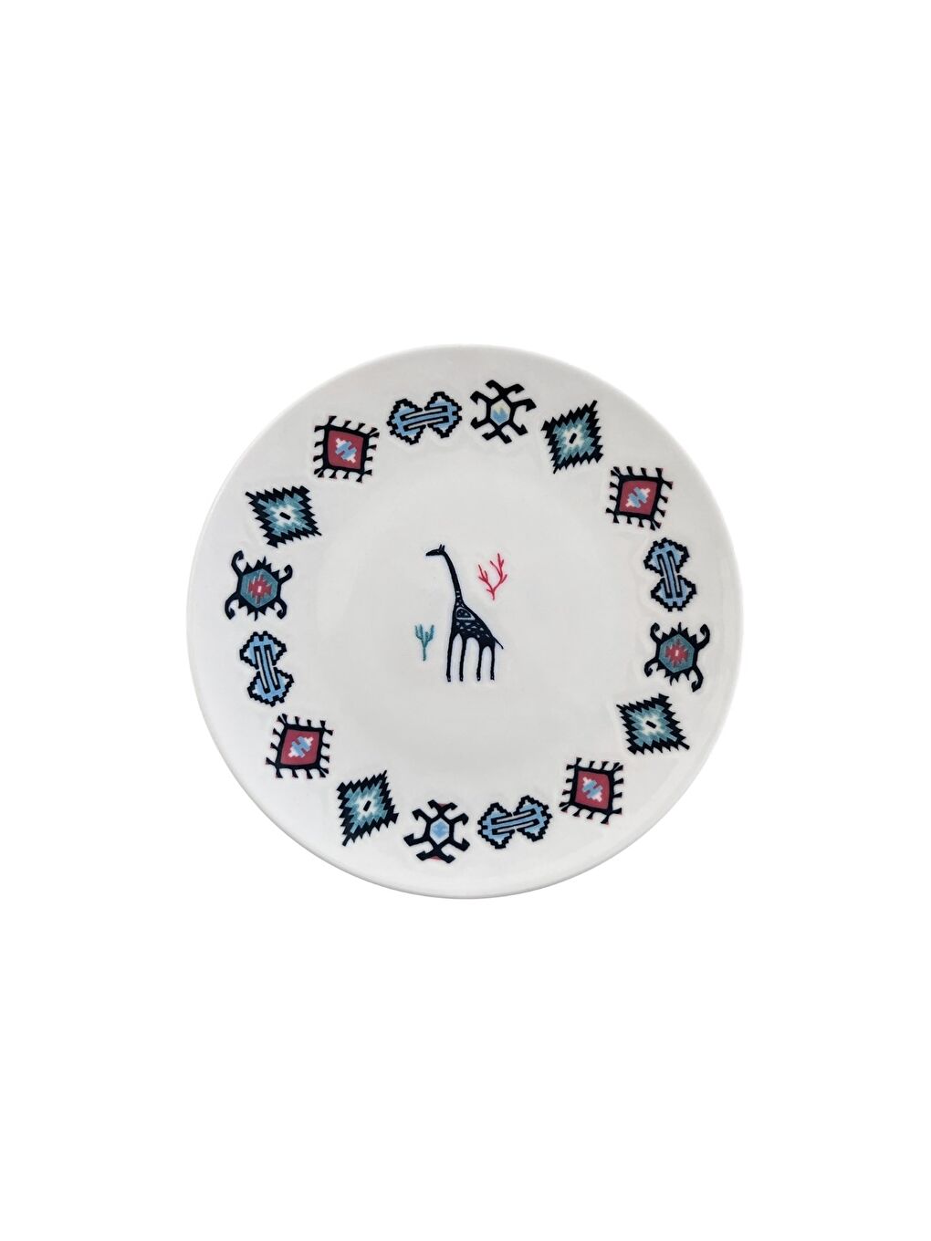 Karışık Porselen Hitit Pasta Tabağı Takımı 21cm 6 Parça TVL6PSTPRS1234-1