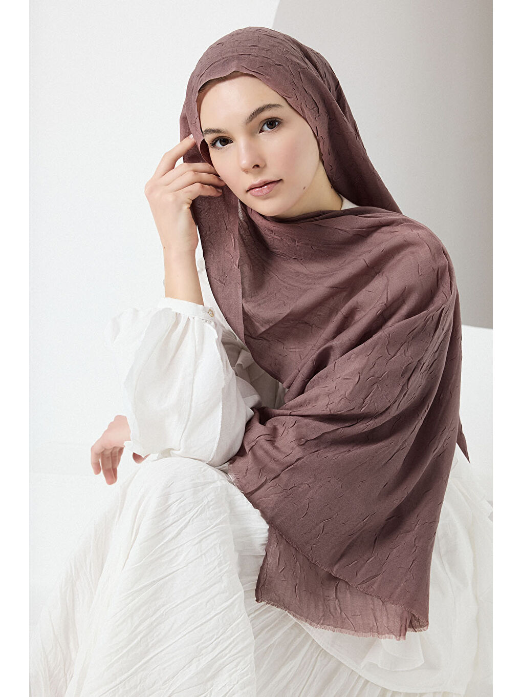 Pembe Bambu Şal Gül Kurusu