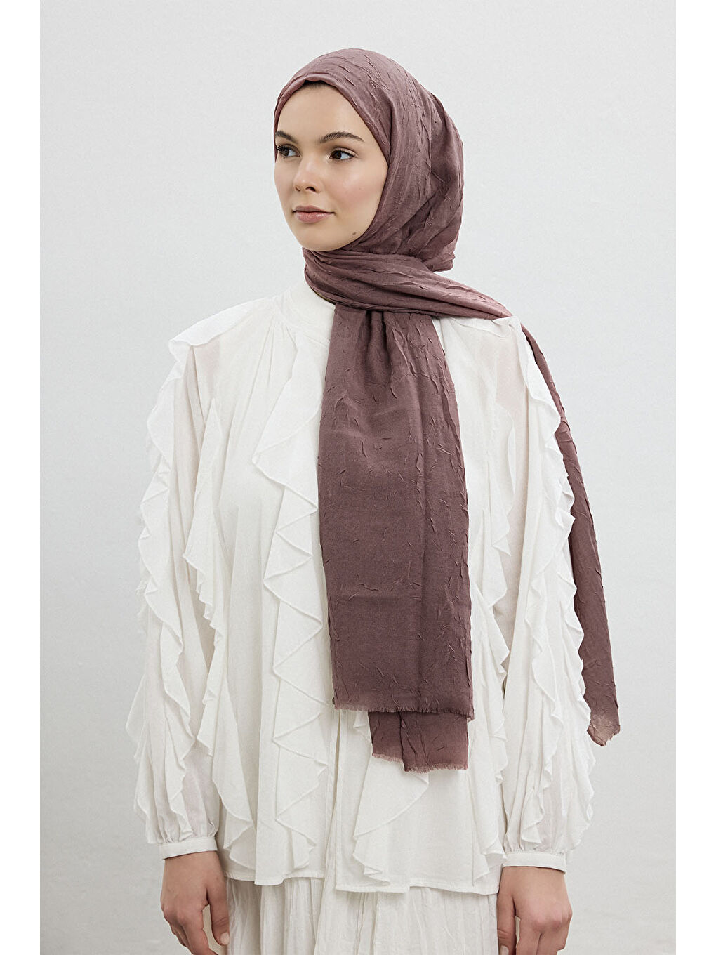 Pembe Bambu Şal Gül Kurusu-3