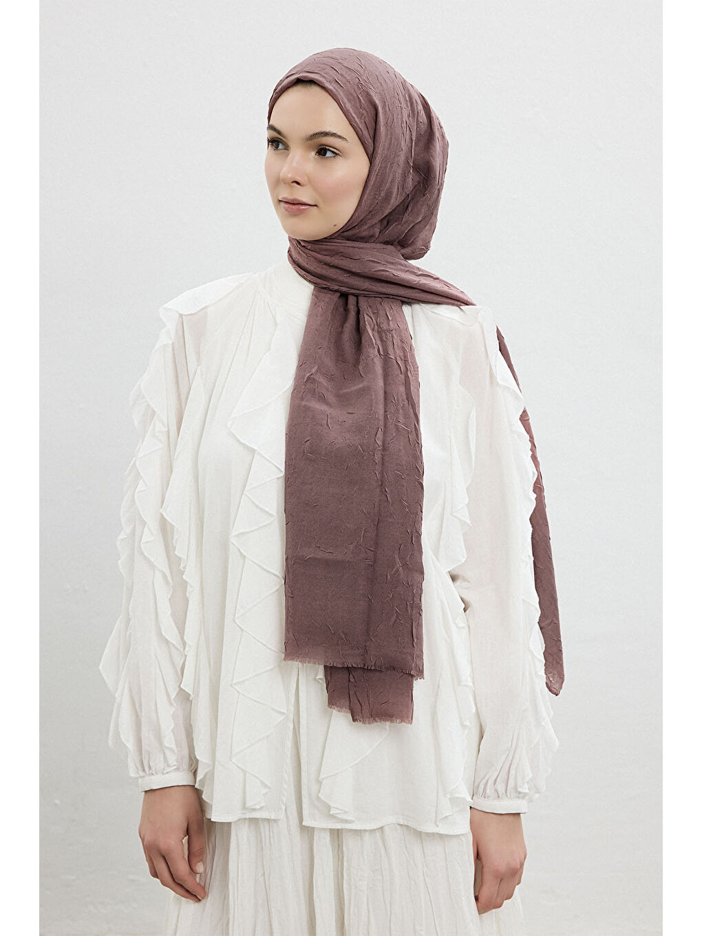 Pembe Bambu Şal Gül Kurusu-4