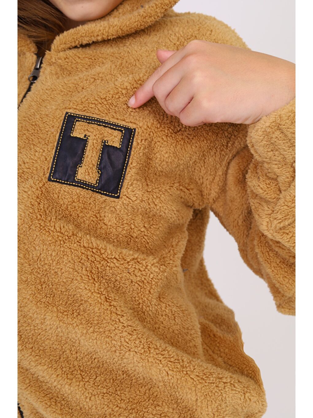 Bej Kız Çocuk Hırka-1