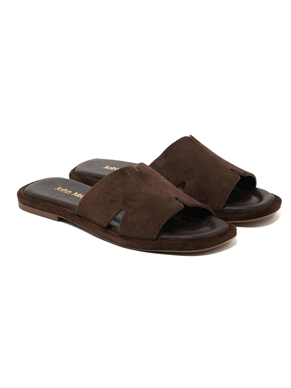 Kahverengi Kadın Terlik RC-25Y-001-R29615 Kahve Süet-2