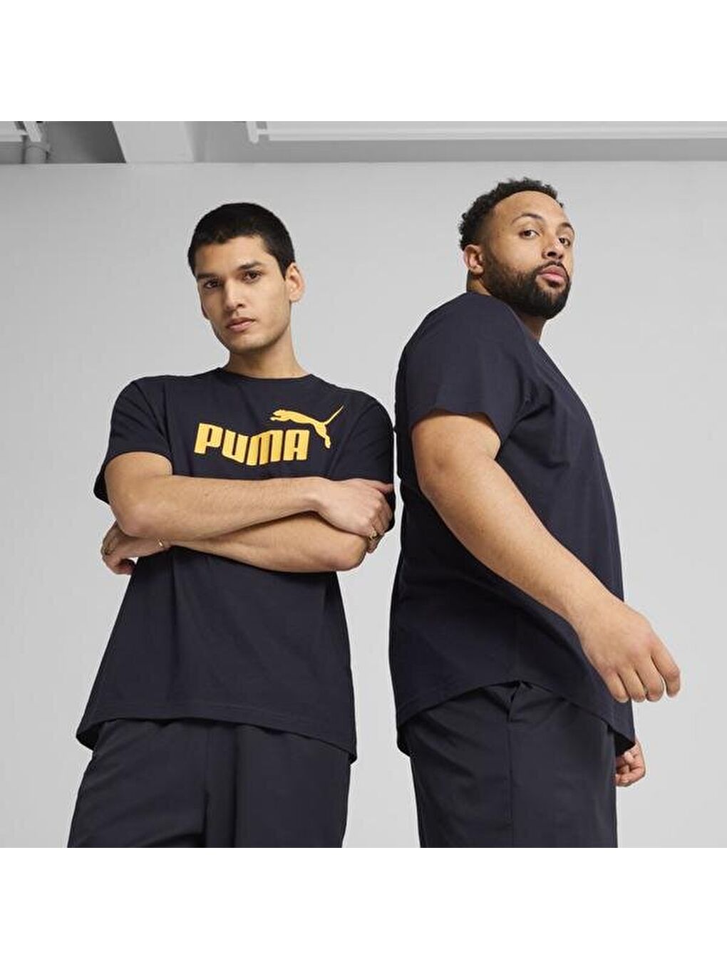 Essentials No 1 Logo Erkek Lacivert Yuvarlak Yaka Tişört-3