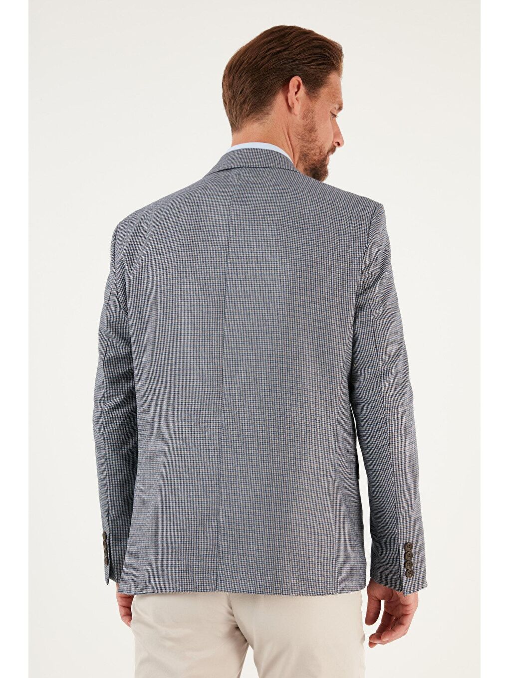 Lacivert 6 Drop Çift Yırtmaçlı Klasik Blazer Comfort Fit Ceket 216MARTİNELLİ-4