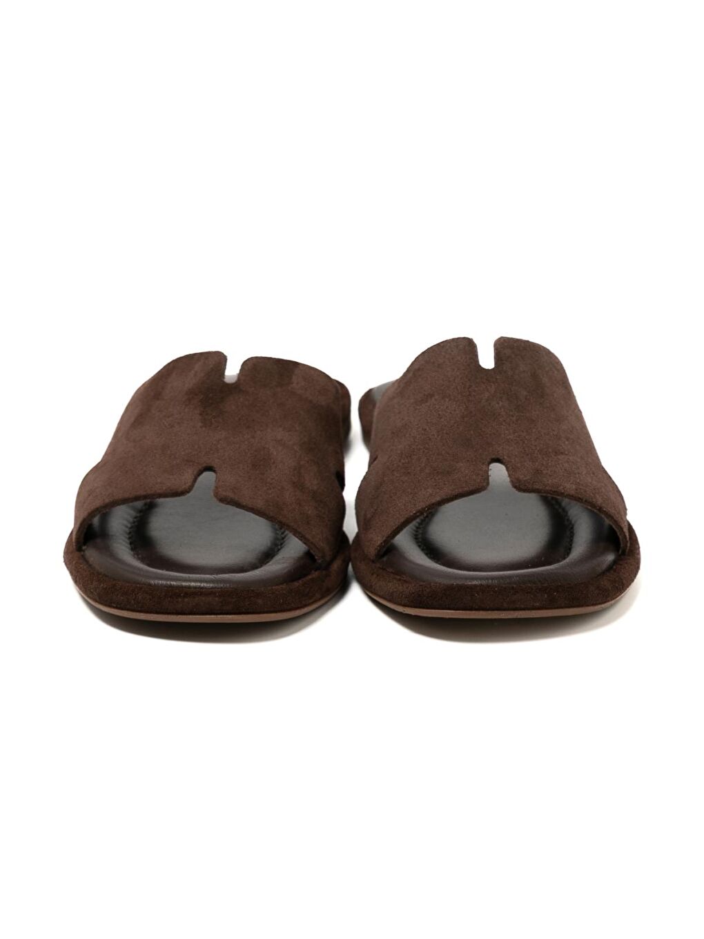 Kahverengi Kadın Terlik RC-25Y-001-R29615 Kahve Süet-5