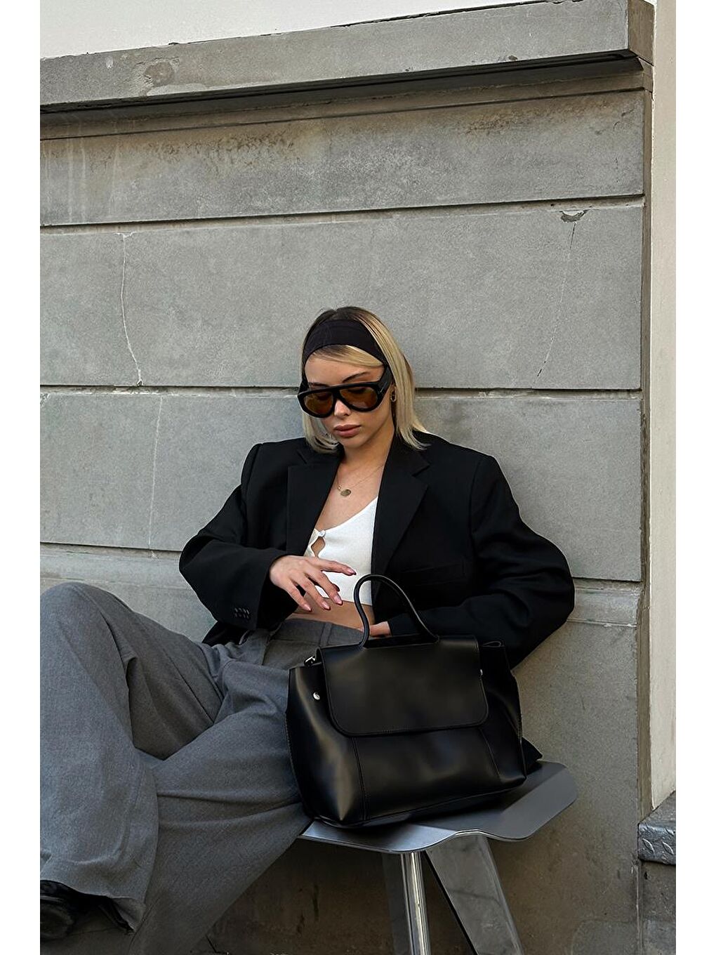 Jerry El Ve Omuz Çantası Siyah-2