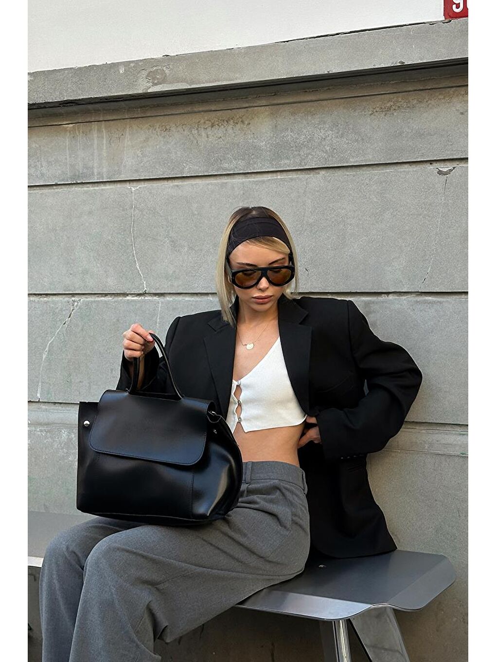 Jerry El Ve Omuz Çantası Siyah-3