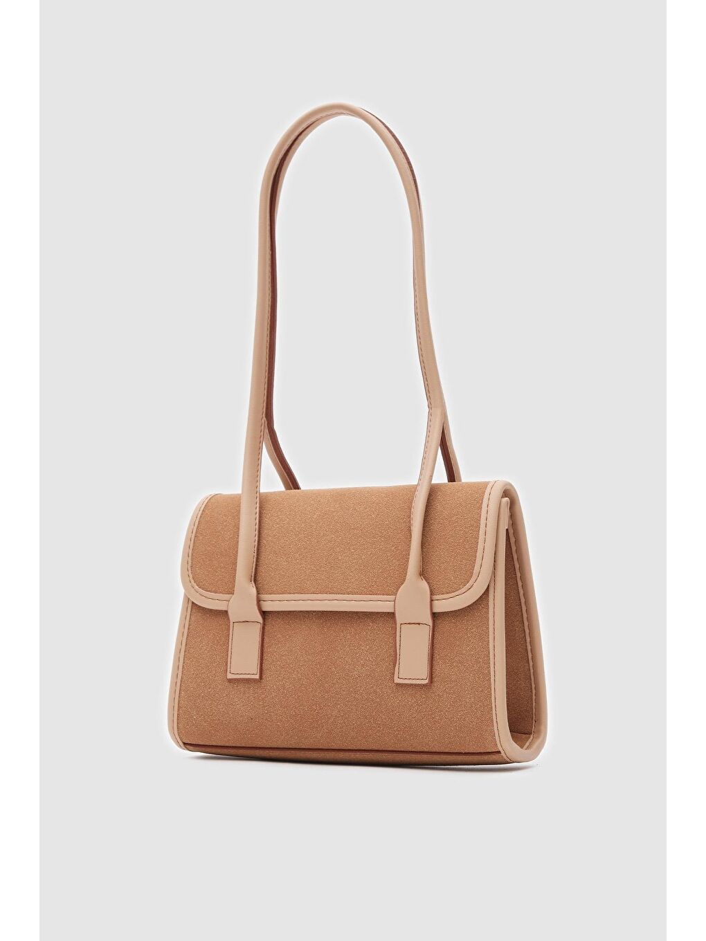 Kahverengi Mioni Süet Omuz Çantası Taba-1